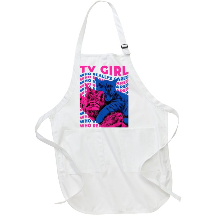 Tv Girl Album Frenchs Exit Who Really Cares Cat Tv Girl Full-Length Apron With Pockets