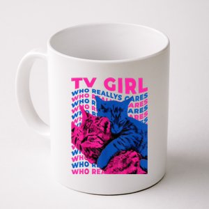 Tv Girl Album Frenchs Exit Who Really Cares Cat Tv Girl Coffee Mug