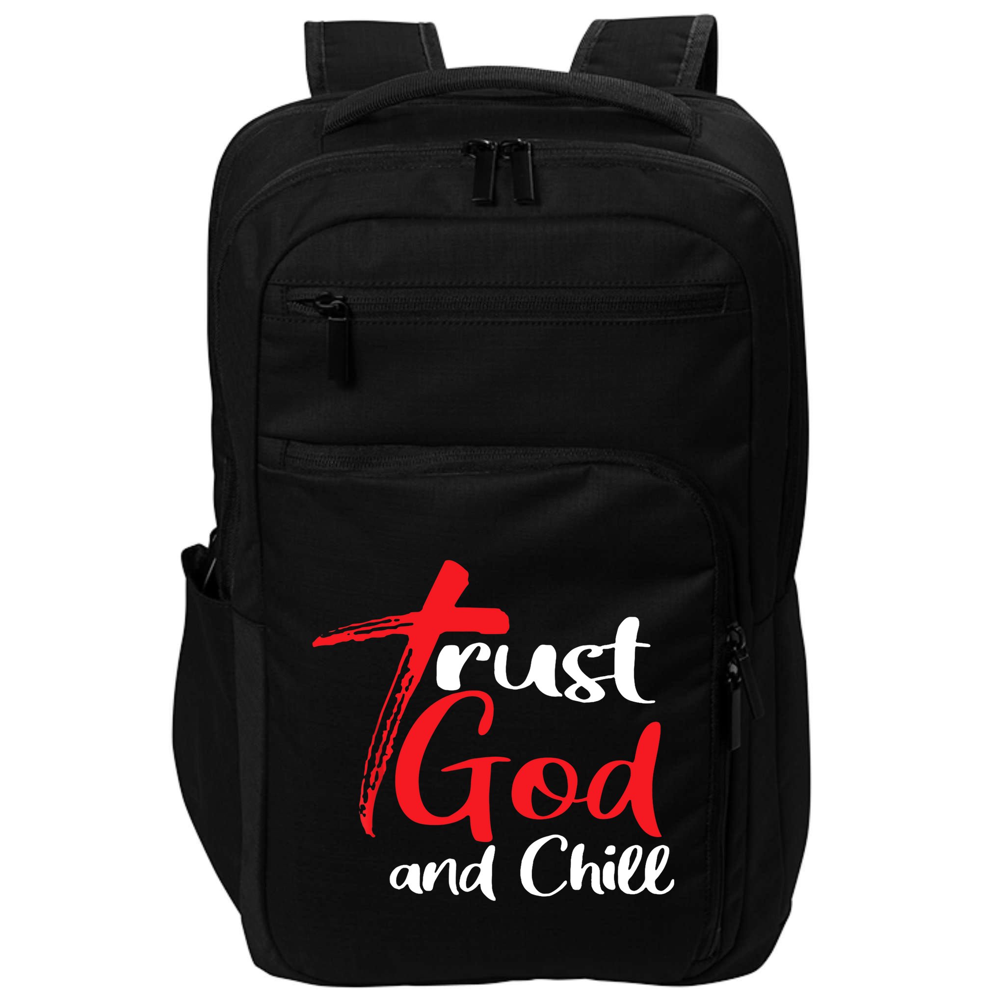 Trust God And Chill Religious Lover God Impact Tech Backpack