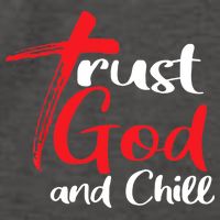 Trust God And Chill Religious Lover God Vector Backpack