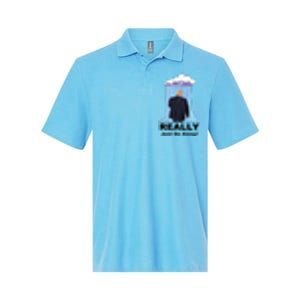 Trump Go Away Softstyle Adult Sport Polo