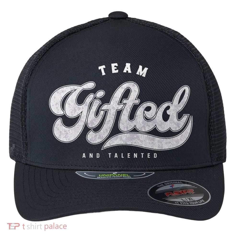 Team Gifted And Talented Exceptional Student Teacher Smart Flexfit Unipanel Trucker Cap