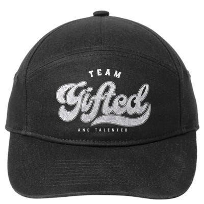 Team Gifted And Talented Exceptional Student Teacher Smart 7-Panel Snapback Hat