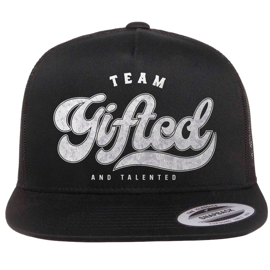 Team Gifted And Talented Exceptional Student Teacher Smart Flat Bill Trucker Hat