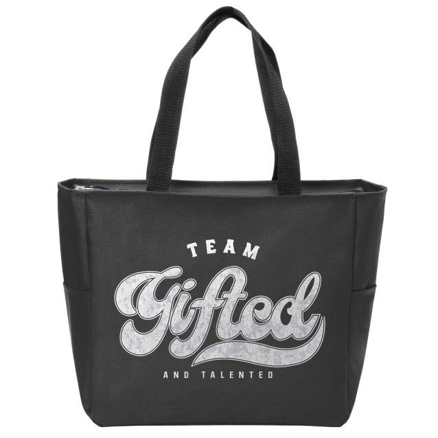 Team Gifted And Talented Exceptional Student Teacher Smart Zip Tote Bag