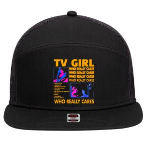 Tv Girl Album Frenchs Exit Design 7 Panel Mesh Trucker Snapback Hat