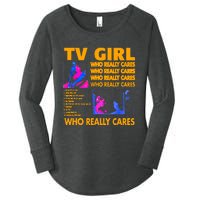 Tv Girl Album Frenchs Exit Design Women's Perfect Tri Tunic Long Sleeve Shirt