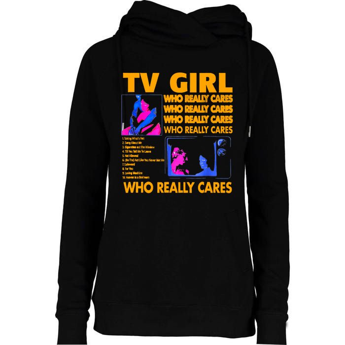 Tv Girl Album Frenchs Exit Design Womens Funnel Neck Pullover Hood