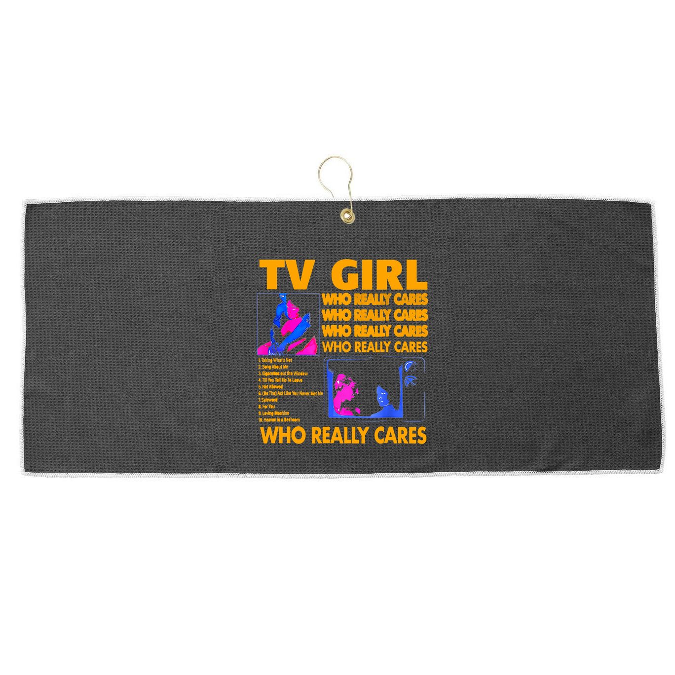 Tv Girl Album Frenchs Exit Design Large Microfiber Waffle Golf Towel