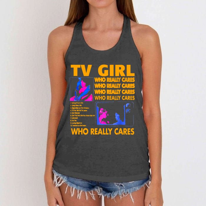 Tv Girl Album Frenchs Exit Design Women's Knotted Racerback Tank