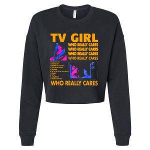 Tv Girl Album Frenchs Exit Design Cropped Pullover Crew