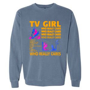 Tv Girl Album Frenchs Exit Design Garment-Dyed Sweatshirt