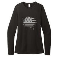 The Great American Flag Is In Our Hearts Womens CVC Long Sleeve Shirt