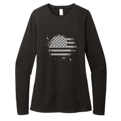 The Great American Flag Is In Our Hearts Womens CVC Long Sleeve Shirt