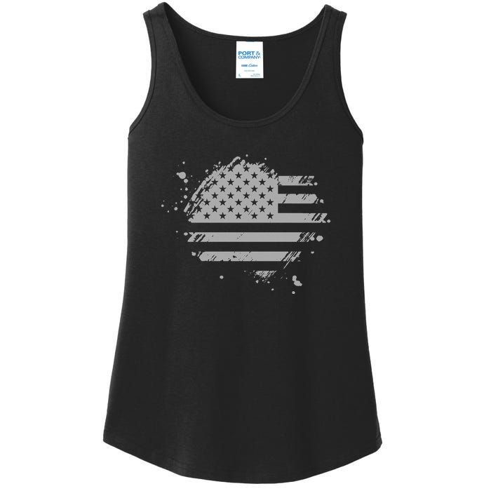 The Great American Flag Is In Our Hearts Ladies Essential Tank