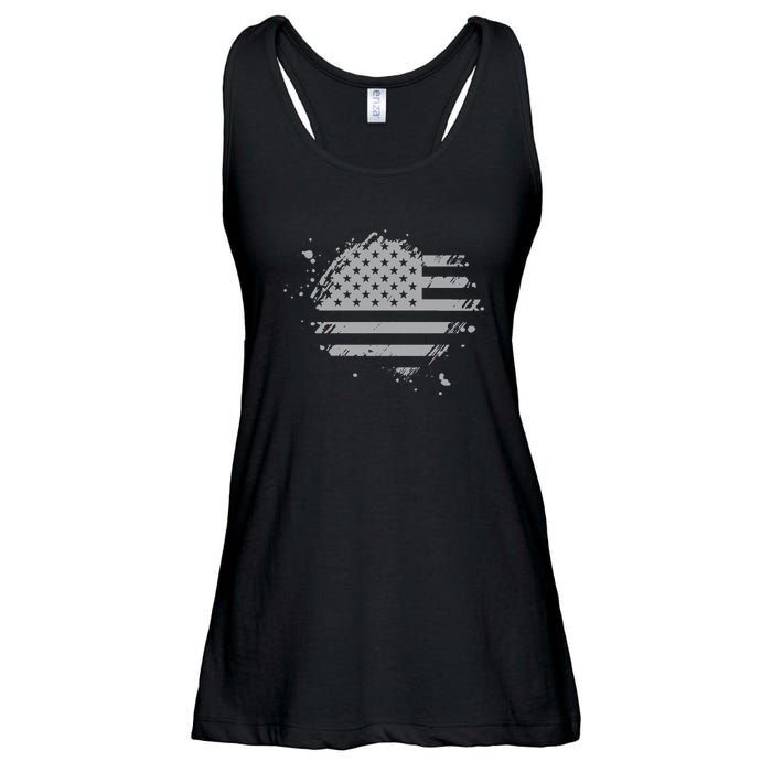 The Great American Flag Is In Our Hearts Ladies Essential Flowy Tank