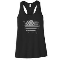 The Great American Flag Is In Our Hearts Women's Racerback Tank