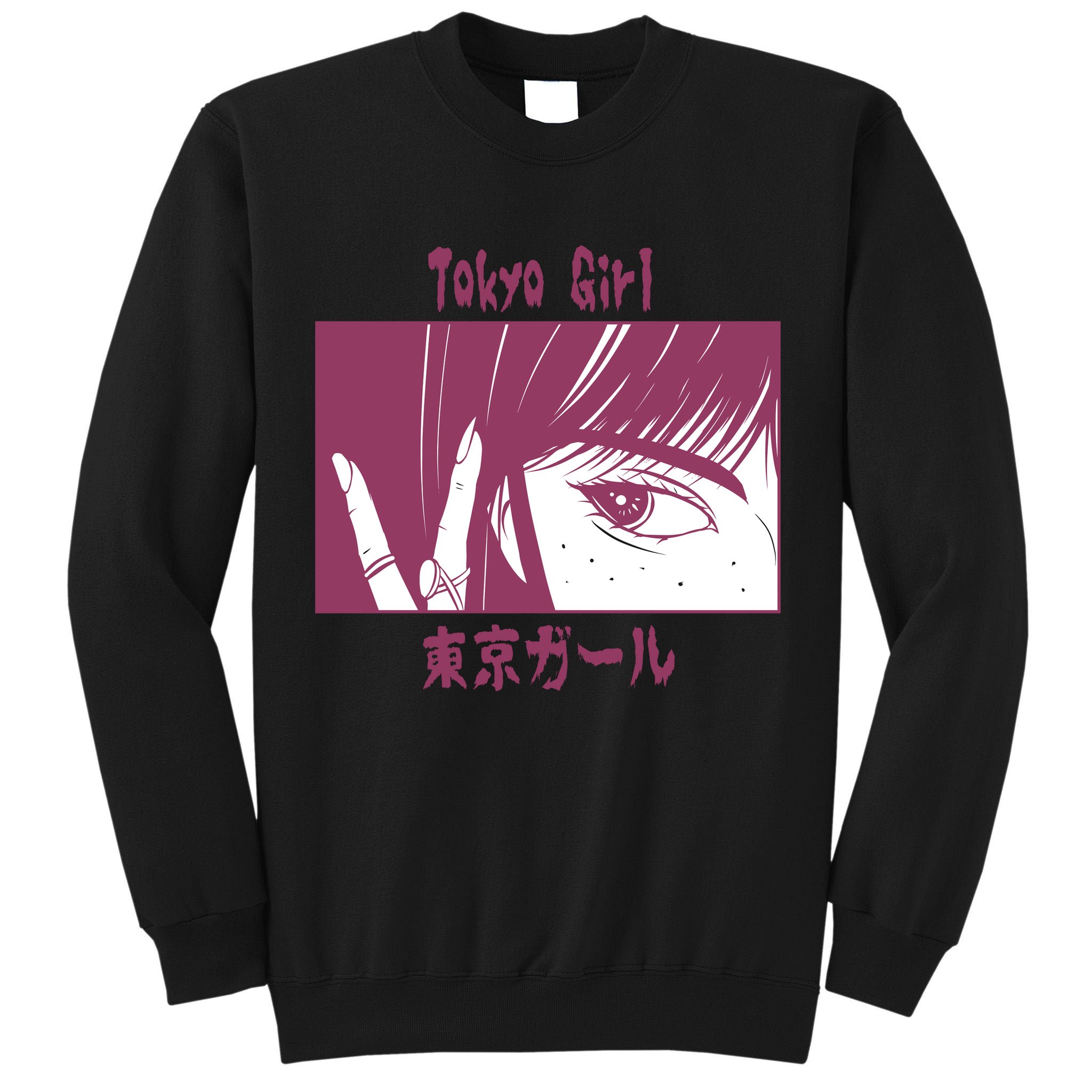 Tokyo Girl Anime Tall Sweatshirt