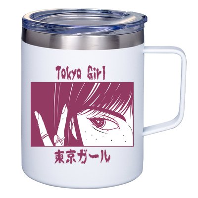 Tokyo Girl Anime 12oz Stainless Steel Coffee Mug