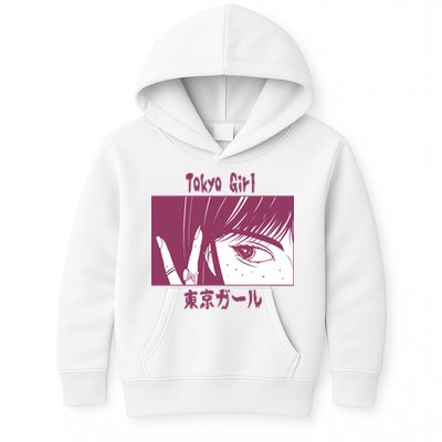 Tokyo Girl Anime Kids Hoodie