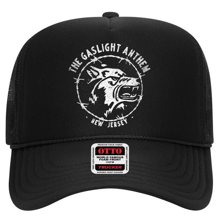 The Gaslight Anthem Wolf High Crown Mesh Back Trucker Hat