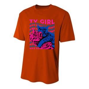 Tv Girl Album Frenchs Exit Who Really Cares Cat Tv Girl Youth Performance Sprint T-Shirt