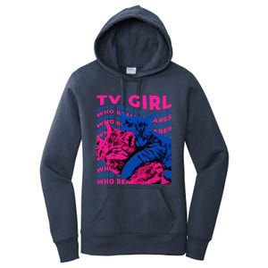 Tv Girl Album Frenchs Exit Who Really Cares Cat Tv Girl Women's Pullover Hoodie