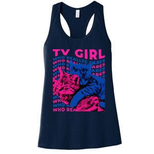 Tv Girl Album Frenchs Exit Who Really Cares Cat Tv Girl Women's Racerback Tank