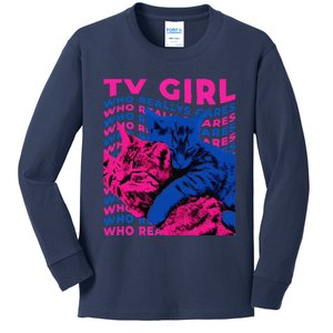 Tv Girl Album Frenchs Exit Who Really Cares Cat Tv Girl Kids Long Sleeve Shirt