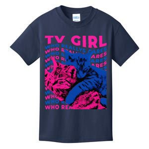 Tv Girl Album Frenchs Exit Who Really Cares Cat Tv Girl Kids T-Shirt