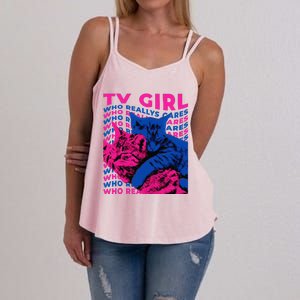 Tv Girl Album Frenchs Exit Who Really Cares Cat Tv Girl Women's Strappy Tank