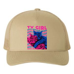 Tv Girl Album Frenchs Exit Who Really Cares Cat Tv Girl Yupoong Adult 5-Panel Trucker Hat