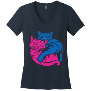 Tv Girl Album Frenchs Exit Cat Funny Women's V-Neck T-Shirt