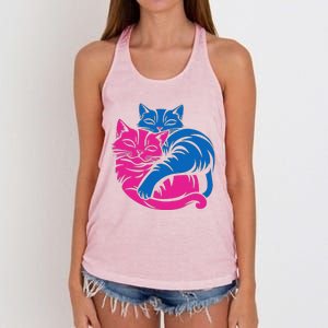 Tv Girl Album Frenchs Exit Cat Funny Women's Knotted Racerback Tank