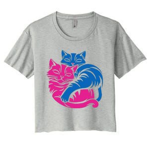 Tv Girl Album Frenchs Exit Cat Funny Women's Crop Top Tee