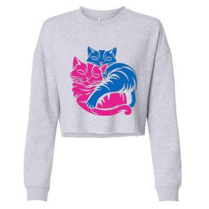 Tv Girl Album Frenchs Exit Cat Funny Cropped Pullover Crew