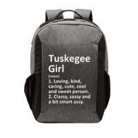 Tuskegee Girl Al Alabama Funny City Home Roots Gift Vector Backpack