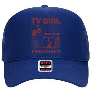 Tv Girl Album Frenchs Exit High Crown Mesh Back Trucker Hat