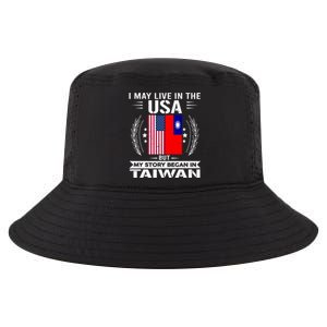 Taiwan Gift American And Taiwanese Flags Proud Taiwan Gift Cool Comfort Performance Bucket Hat