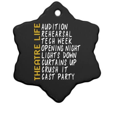 Theatre Gift Acting Thespian Play Director Ceramic Star Ornament