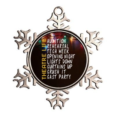 Theatre Gift Acting Thespian Play Director Metallic Star Ornament