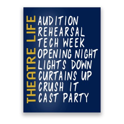 Theatre Gift Acting Thespian Play Director Poster