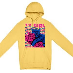 Tv Girl Album Frenchs Exit Who Really Cares Cat Tv Girl Gift Premium Pullover Hoodie