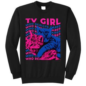 Tv Girl Album Frenchs Exit Who Really Cares Cat Tv Girl Gift Sweatshirt