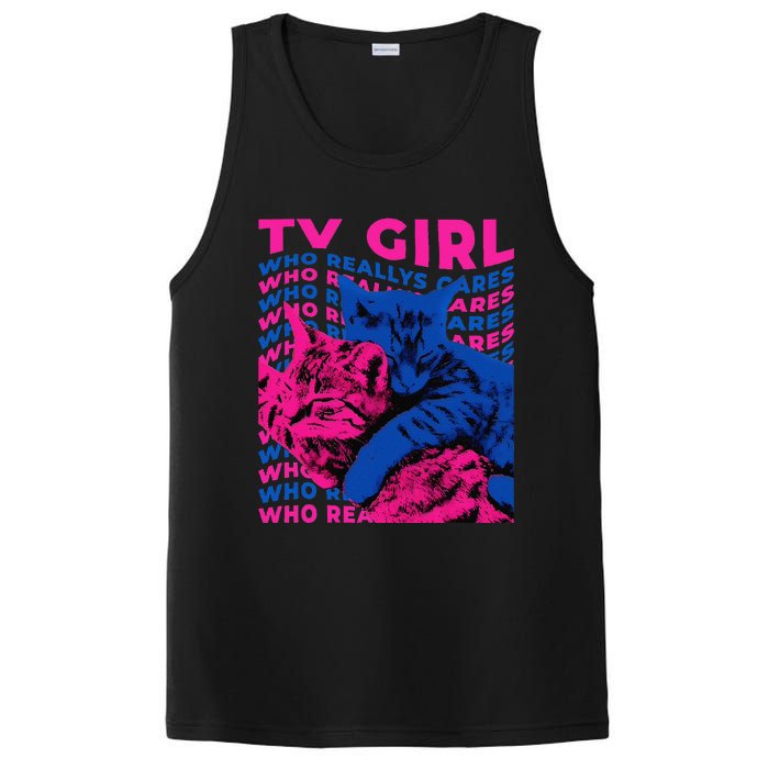 Tv Girl Album Frenchs Exit Who Really Cares Cat Tv Girl Gift PosiCharge Competitor Tank