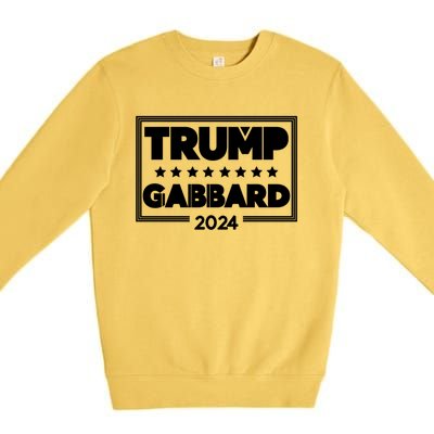 Tulsi Gabbard And Donald Trump Election 2024 Gift Premium Crewneck Sweatshirt