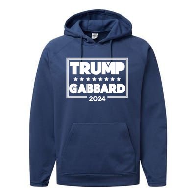 Tulsi Gabbard And Donald Trump Election 2024 Gift Performance Fleece Hoodie