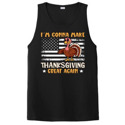 Thanksgiving Great Again Trump US Flag PosiCharge Competitor Tank