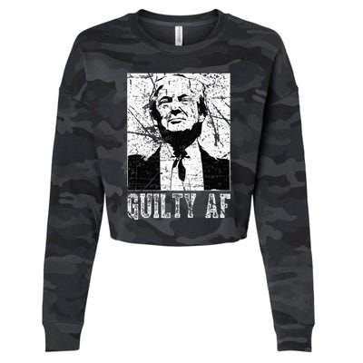 Trump Guilty Af Trump Guilty On 34 Counts Cropped Pullover Crew