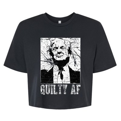 Trump Guilty Af Trump Guilty On 34 Counts Bella+Canvas Jersey Crop Tee